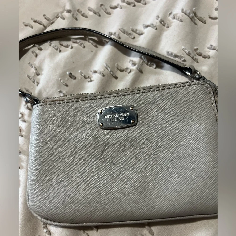 Michael Kors Gray Wristlet